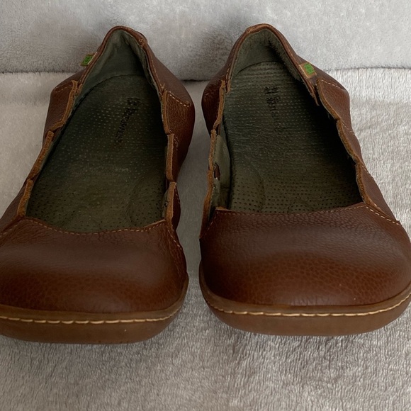 SOLD El Naturalista Women EU 40 US 9 Viajero Slipper Flat Shoe Leather brown - Picture 9 of 16
